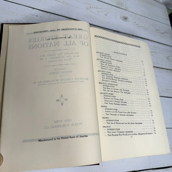 Great Stories of All Nations - Lieber & Williams HC 1936 Tudor Publishing Vtg - Picture 10 of 14